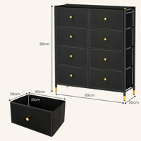 Giantex Dresser with 5 Drawers, Fabric Dresser Tower