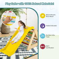 4-in-1 Toddler Climbing Toys with 3-Sided Triangle Climber for Kids