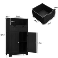 Giantex Bathroom Floor Cabinet, Storage Cabinet, Standing Cupboard for Kitchen