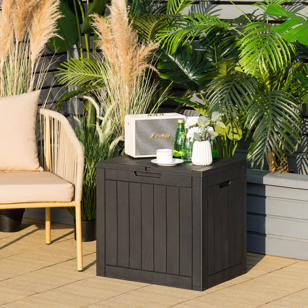 Deck Box, 118L Outdoor Storage Box for Patio Tools, Cushions, Garden Supplies
