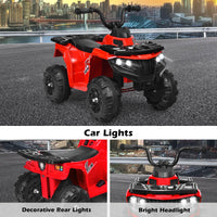 6V Battery Powered ATV with 4 Anti-skid Wheels Music Player