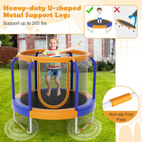 Giantex 48'' Trampoline for Kids, Toddler Trampoline with Safety Enclosure Net