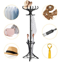 Coat Rack, Free Standing Coat Rack, Solid Wood Coat Tree