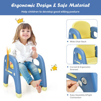 Kids Table and Chair Set, Kids Activity Table w/Cute Dinosaur Shape Chair
