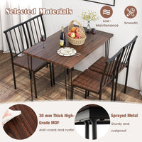 Giantex 5-Piece Dining Table Set for Small Space for Home Restaurant
