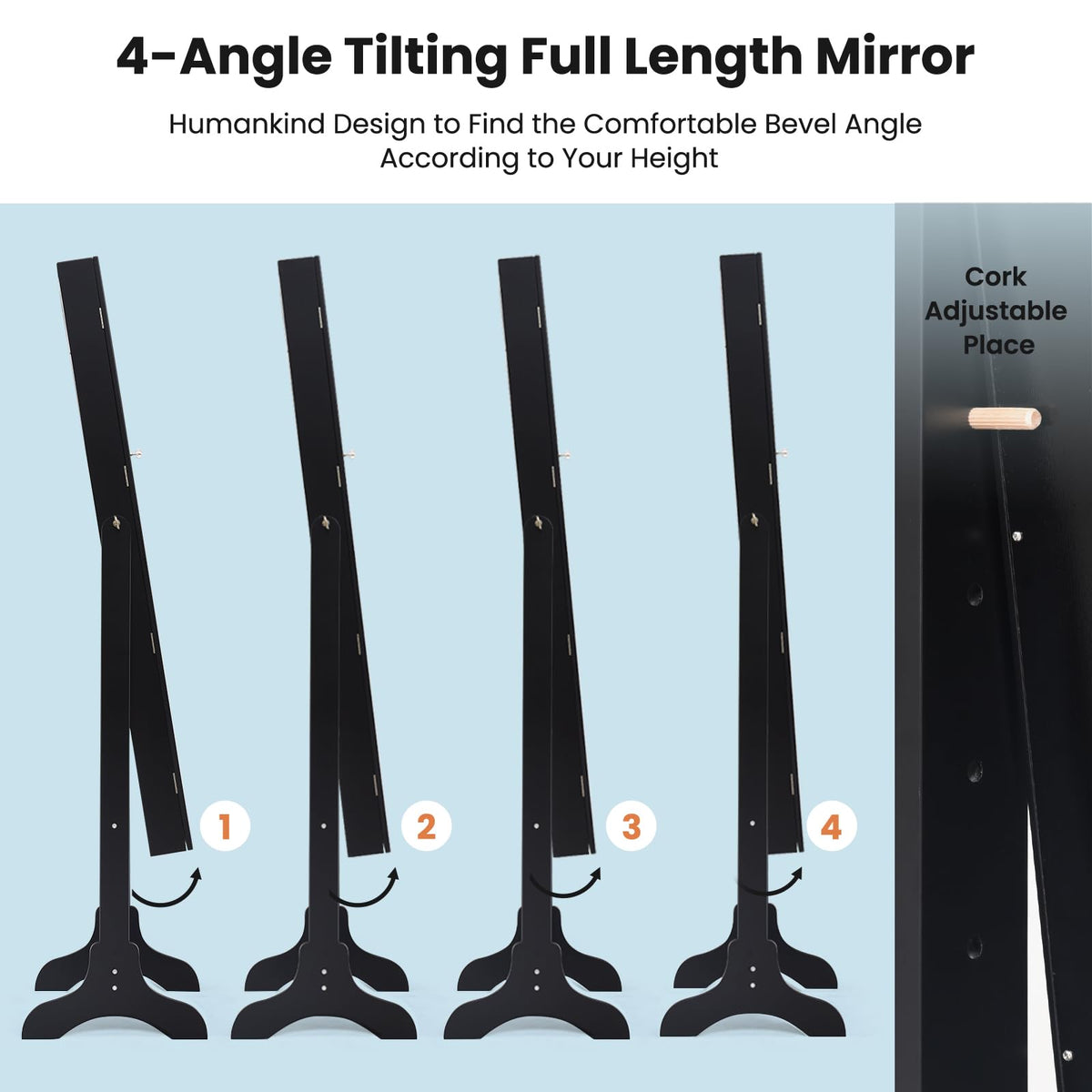 Giantex Jewelry Cabinet, Freestanding Jewelry Cabinet with Full-Length Mirror