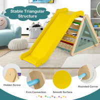 4-in-1 Toddler Climbing Toys with 3-Sided Triangle Climber for Kids