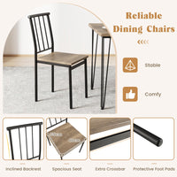 Giantex 5-Piece Dining Table Set for Small Space for Home Restaurant