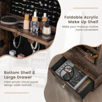 Giantex Standing Jewelry Armoire, Lockable Movable Jewelry Organizer