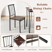 Giantex 5-Piece Dining Table Set for Small Space for Home Restaurant
