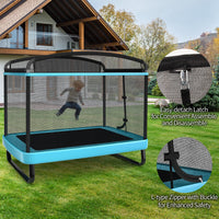 6FT Kids Recreational Trampoline, 2-in-1 Outdoor Toddler Trampoline