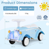 Toddler Ride on Toy, Classic Foot to Floor Kid Sliding Car with Steering Wheel