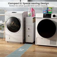 Giantex Movable Bathroom Storage Cabinet, Narrow Toilet Side Cabinet w/ 2 Slide Out Drawers