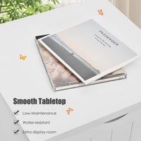 Giantex Bathroom Floor Cabinet, Side Storage Organizer Cabinet with 3 Drawers, Anti-Toppling Kit, White