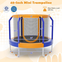Giantex 48'' Trampoline for Kids, Toddler Trampoline with Safety Enclosure Net