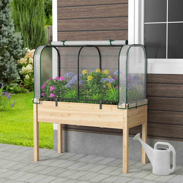 118 x 55 x 60cm Portable Greenhouse w/Rustproof Frame& Waterproof PE Cover Patio