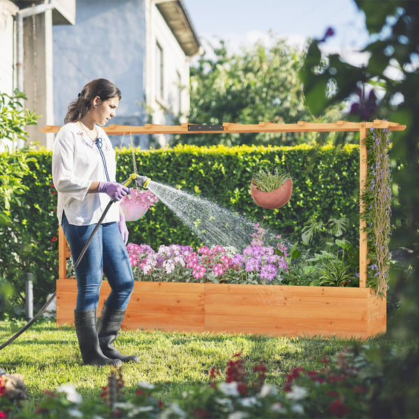 Vertical Plant Container for Vine Climbing Plant Flower