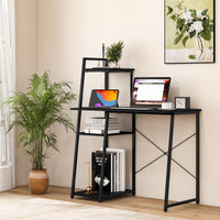 Computer Desk Study Writing Desk Workstation w/ Bookshelf Host Stand Home Office