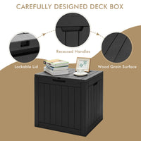 Deck Box, 118L Outdoor Storage Box for Patio Tools, Cushions, Garden Supplies