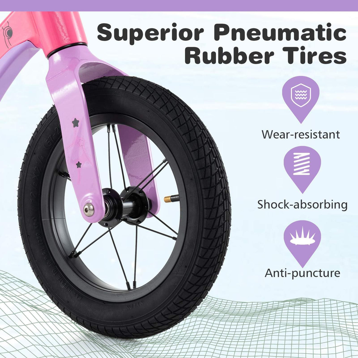 12-Inch Magnesium Alloy Frame Toddler Bike w/Adjustable Seat