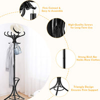 Coat Rack, Free Standing Coat Rack, Solid Wood Coat Tree