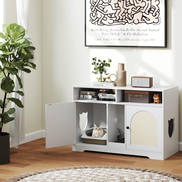 108 cm Hidden Cat Washroom Furniture w/Storage