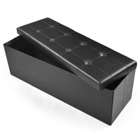 Giantex 114cm Folding Storage Ottoman Bench