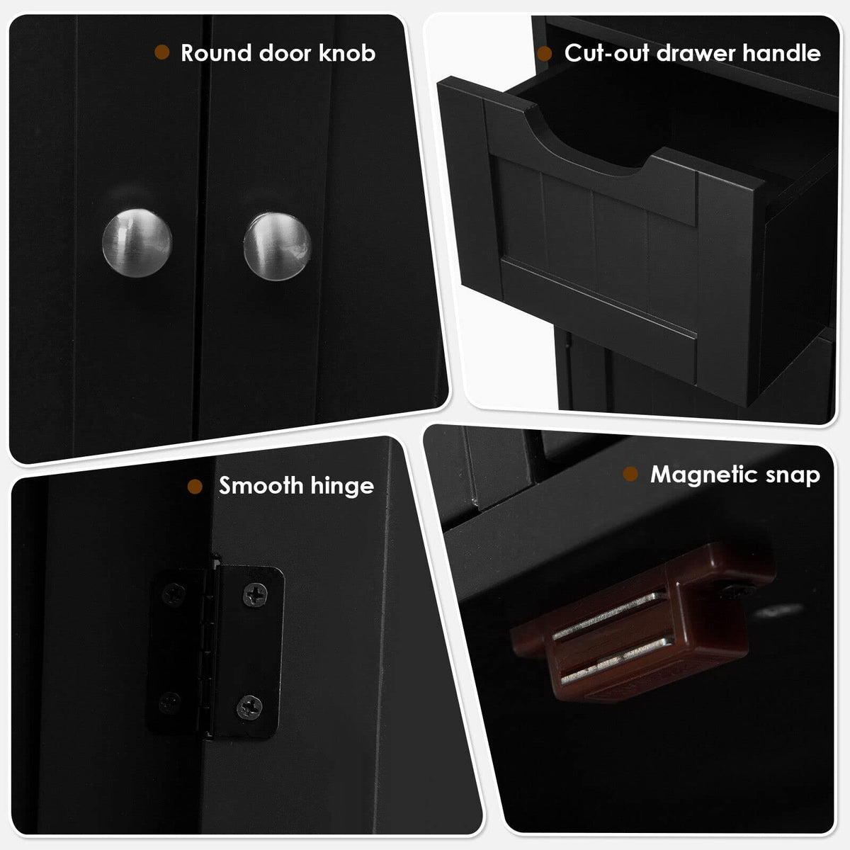 Giantex Bathroom Floor Cabinet, Storage Cabinet, Standing Cupboard for Kitchen