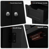 Giantex Bathroom Floor Cabinet, Storage Cabinet, Standing Cupboard for Kitchen