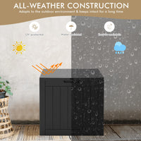Deck Box, 118L Outdoor Storage Box for Patio Tools, Cushions, Garden Supplies