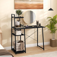 Computer Desk Study Writing Desk Workstation w/ Bookshelf Host Stand Home Office