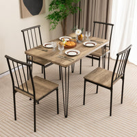 Giantex 5-Piece Dining Table Set for Small Space for Home Restaurant