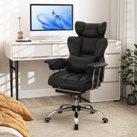 Executive Desk Chair w/Retractable Footrest