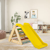 4-in-1 Toddler Climbing Toys with 3-Sided Triangle Climber for Kids