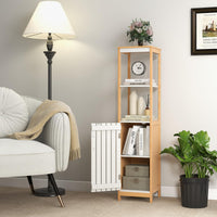 Giantex Bathroom Floor Cabinet, Narrow Freestanding Storage Cabinet with Door