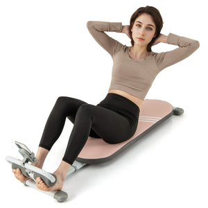 Sit Up Bench Foldable Home Gym Fitness Equipment w/Adjustable Angles & Length