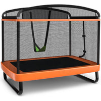 6FT Kids Recreational Trampoline, 2-in-1 Outdoor Toddler Trampoline