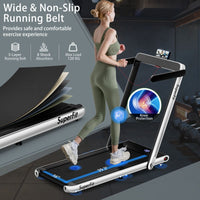 Under Desk Treadmill with Remote/APP Control and LED Display Solid Wood Edge Banding