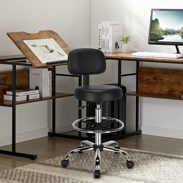 Giantex Ergonomic Drafting Chair w/Backrest