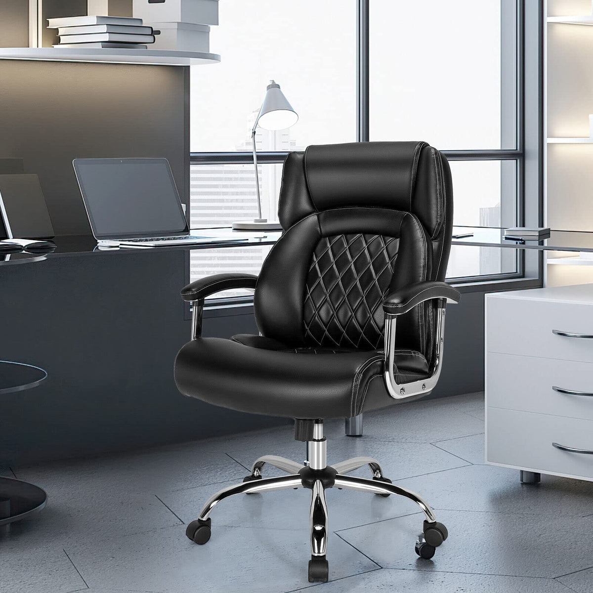 Height Adjustable Executive Office Chair - GiantexAU