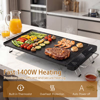 Electric Grill with Removable Touch Panel 1400W Indoor Griddle