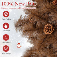 1.8M Artificial Christmas Tree Pre-Lit Xmas Tree with 493 Branch Tips