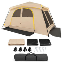10 Person Instant Cabin Camping Tent with Rainfly