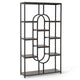 10-Tier Geometric Bookshelf 175CM with Open Shelves and Anti-Tip Kits