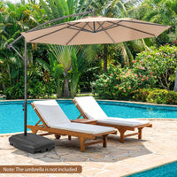 100 KG Cantilever Umbrella Base with Wheels and Cross Base