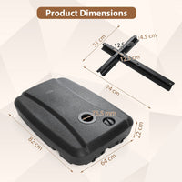 100 KG Cantilever Umbrella Base with Wheels and Cross Base