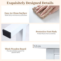 100cm Computer Desk Industrial Study Writing Desk with Storage Bag and Hanging Hook