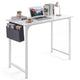 100cm Computer Desk Industrial Study Writing Desk with Storage Bag and Hanging Hook