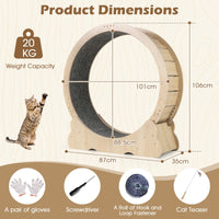101 CM Large Cat Exercise Wheel for Indoor Cats