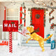 108cm Christmas Mailbox and Dog with 120 LED Lights